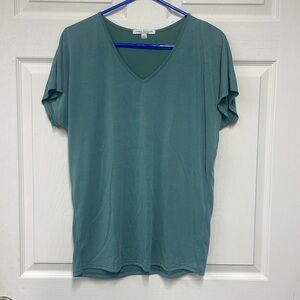 Green Envelope V Neck Tshirt